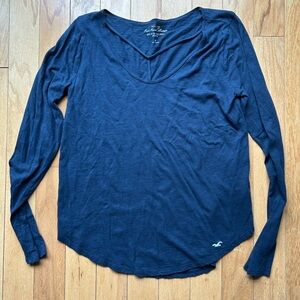 Hollister Blue Fitted Blouse